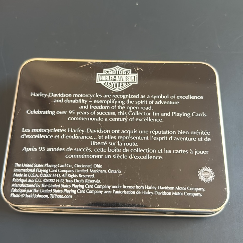 Harley-Davidson Collector Tin & Playing Cards - Picture 4 of 10